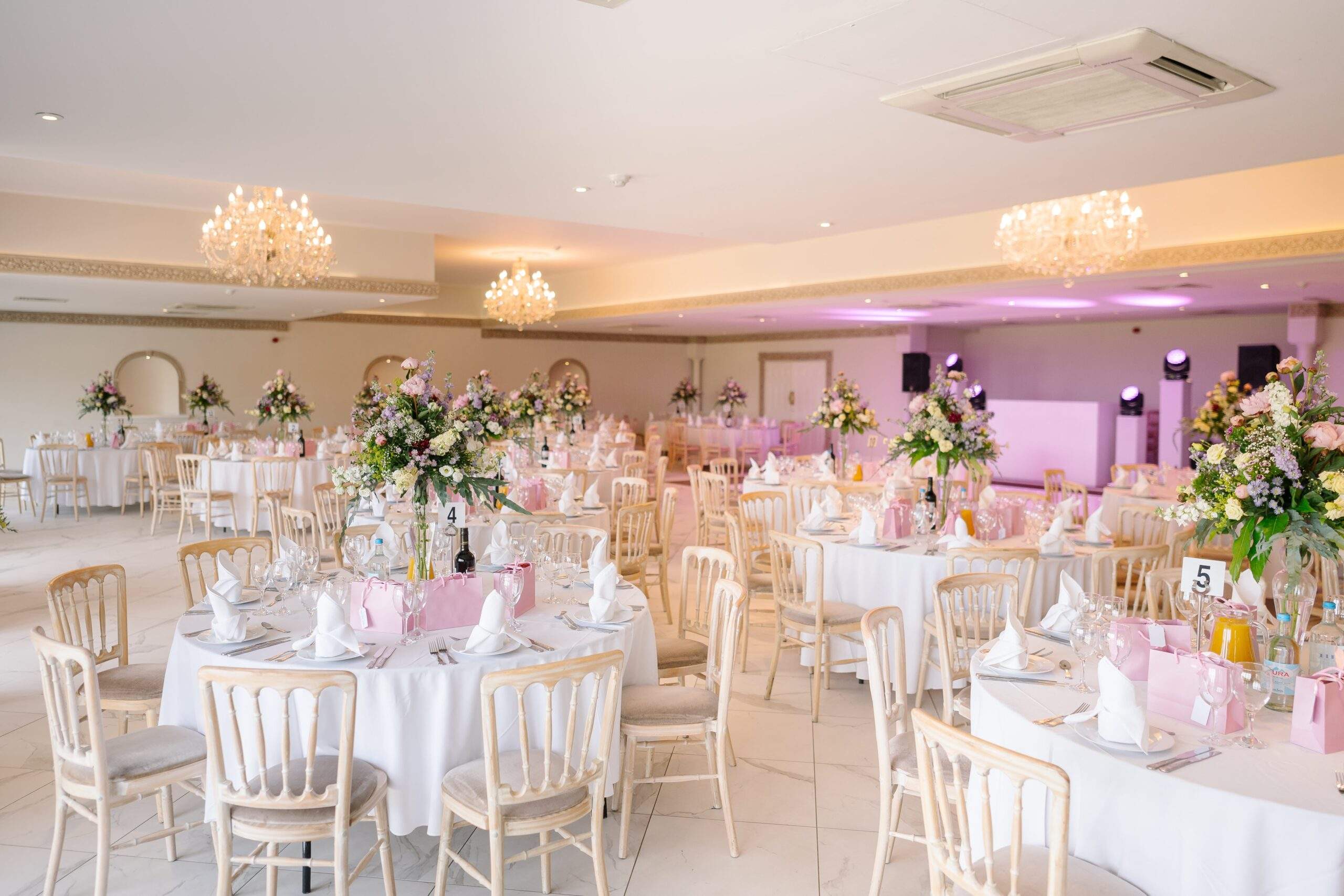 Froyle Park's Grand Ballroom seats up to 300 guests and is ideal for Asian weddings in Surrey.