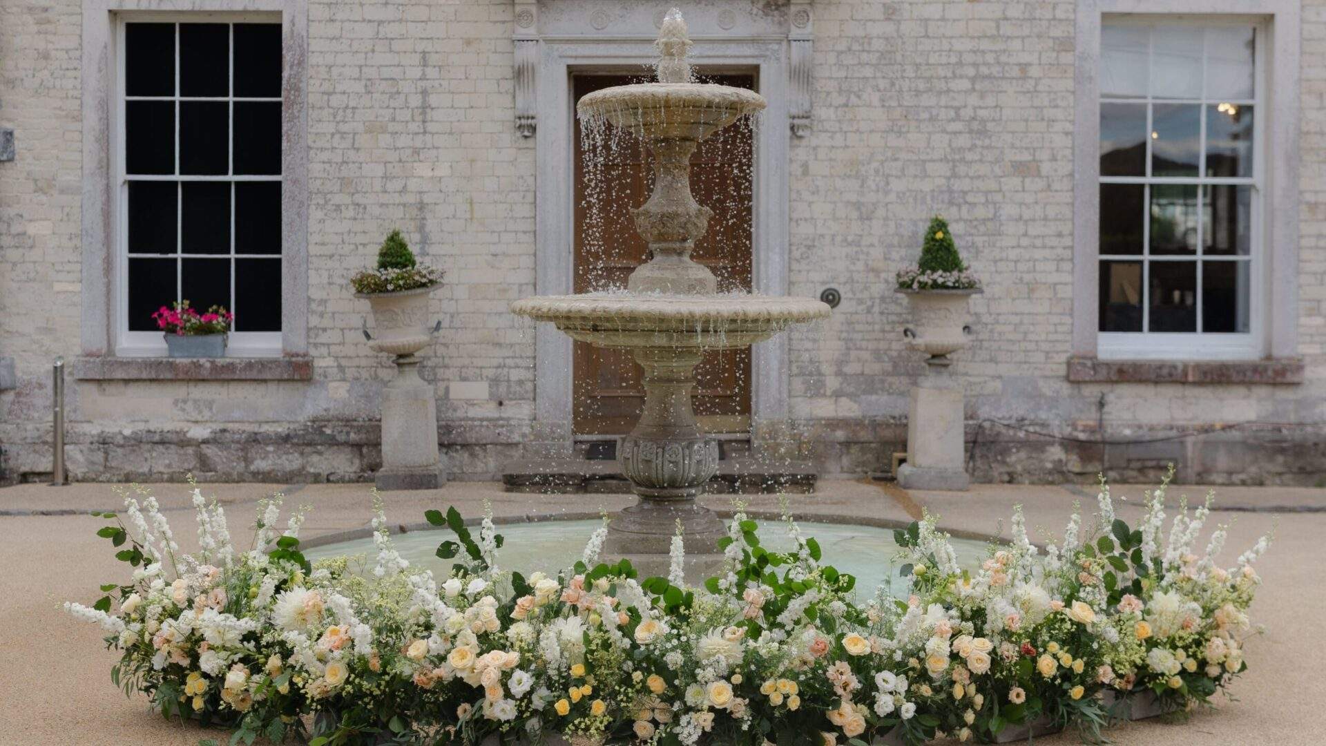 The facade at Froyle Park is the perfect backdrop for your wedding celebrations.