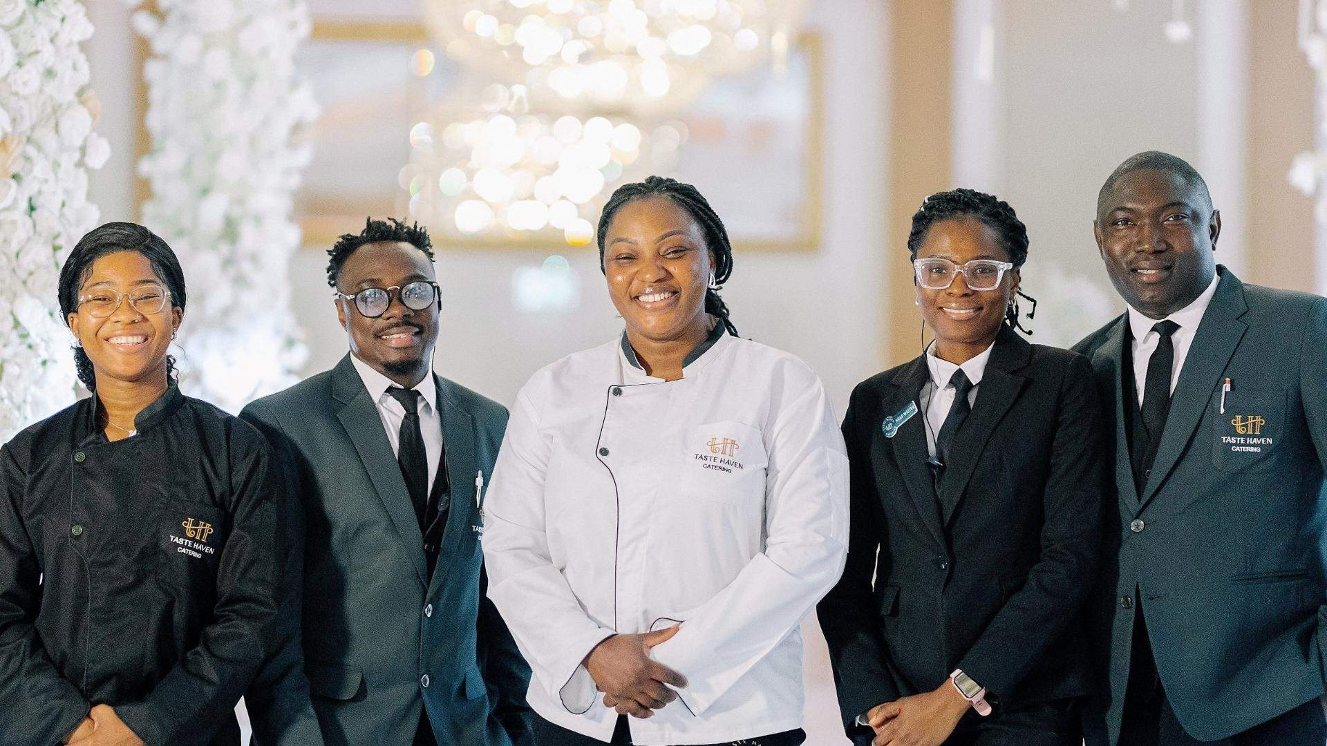 Meet the wonderful team at Taste Haven, an Afro-Caribbean catering partner of Froyle Park Weddings